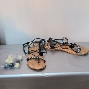 Sam Edelman "Lisbeth Festival" Lace Up Sandals